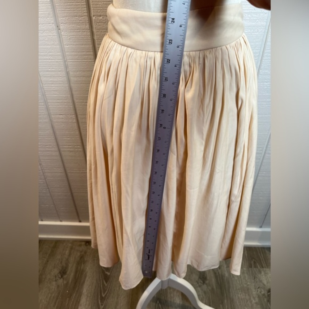 BLAQUE LABEL Revolve Cream Skirt High Low Size Small - Picture 5 of 12